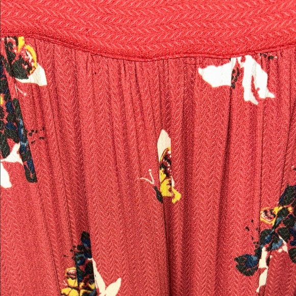 Free People “ All I got “ Rust Floral Maxi Dress size 10 worn once. - Picture 11 of 11